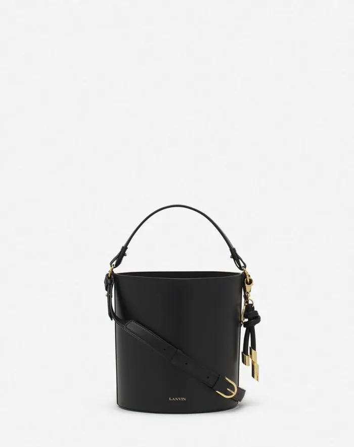 Women Lanvin Crossbody Bags and Shoulder Bags Squence Leather Bucket Bag Black Women Lanvin Crossbody Bags and Shoulder Bags Squence Leather Bucket Bag Black