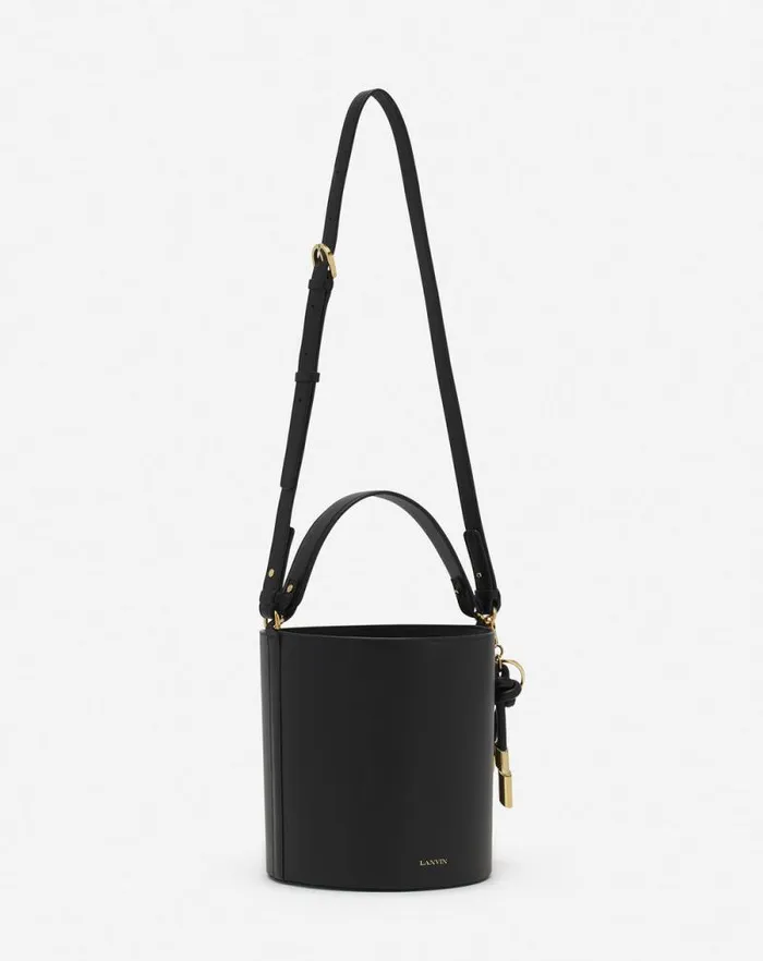 Women Lanvin Crossbody Bags and Shoulder Bags Squence Leather Bucket Bag Black Women Lanvin Crossbody Bags and Shoulder Bags Squence Leather Bucket Bag Black