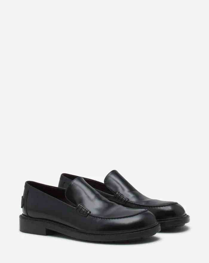 Women Lanvin Loafers Spinto Loafers In Glossy Leather Black Women Lanvin Loafers Spinto Loafers In Glossy Leather Black