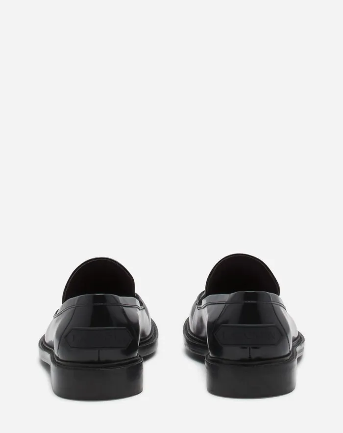 Women Lanvin Loafers Spinto Loafers In Glossy Leather Black Women Lanvin Loafers Spinto Loafers In Glossy Leather Black