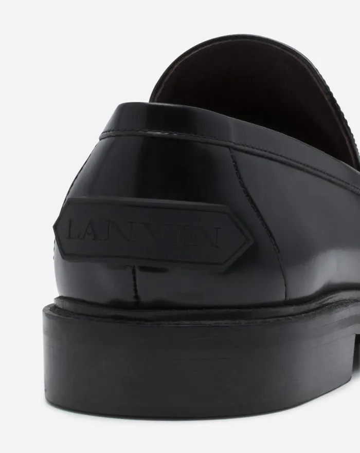 Women Lanvin Loafers Spinto Loafers In Glossy Leather Black Women Lanvin Loafers Spinto Loafers In Glossy Leather Black