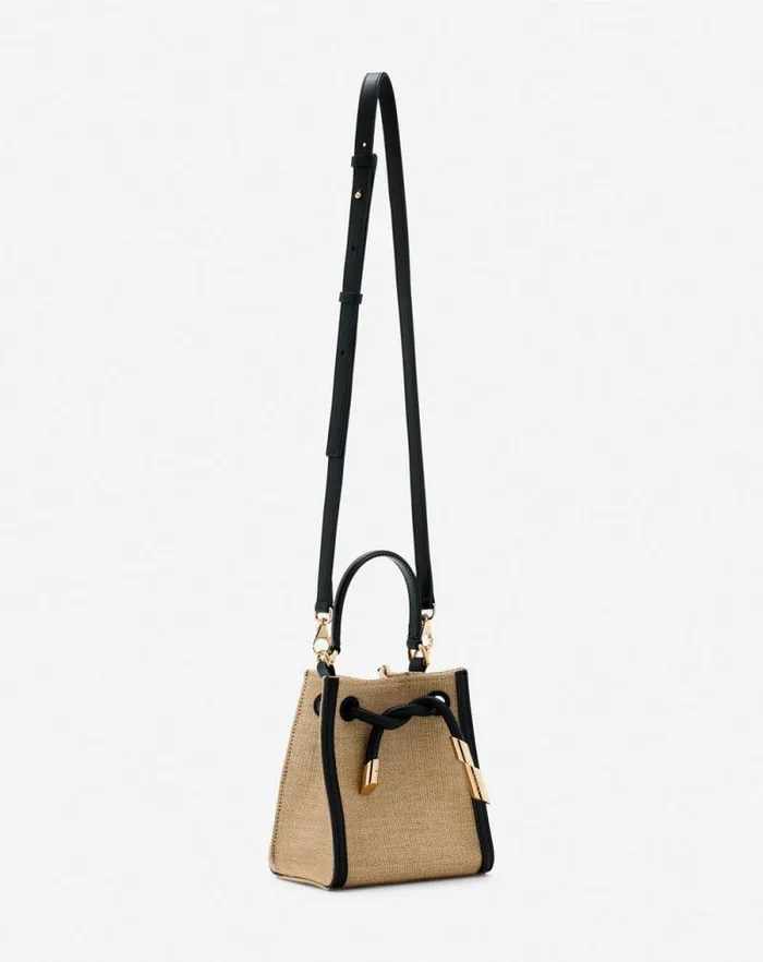 Women Lanvin Mini Bags and Clutches Sequence Hobo Nano Raffia Bag Naturalblack Women Lanvin Mini Bags and Clutches Sequence Hobo Nano Raffia Bag Naturalblack