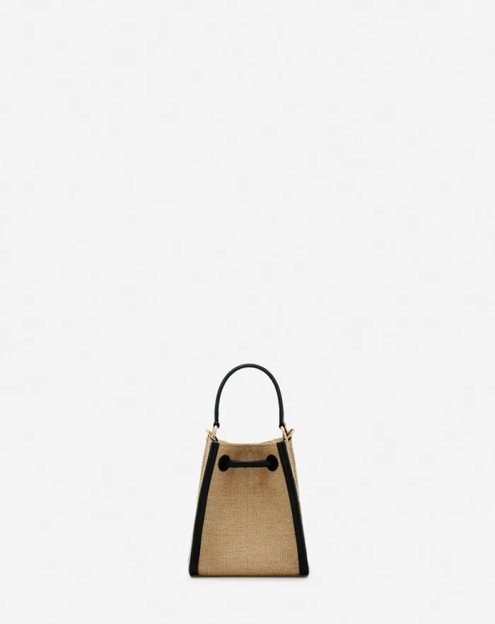 Women Lanvin Mini Bags and Clutches Sequence Hobo Nano Raffia Bag Naturalblack Women Lanvin Mini Bags and Clutches Sequence Hobo Nano Raffia Bag Naturalblack
