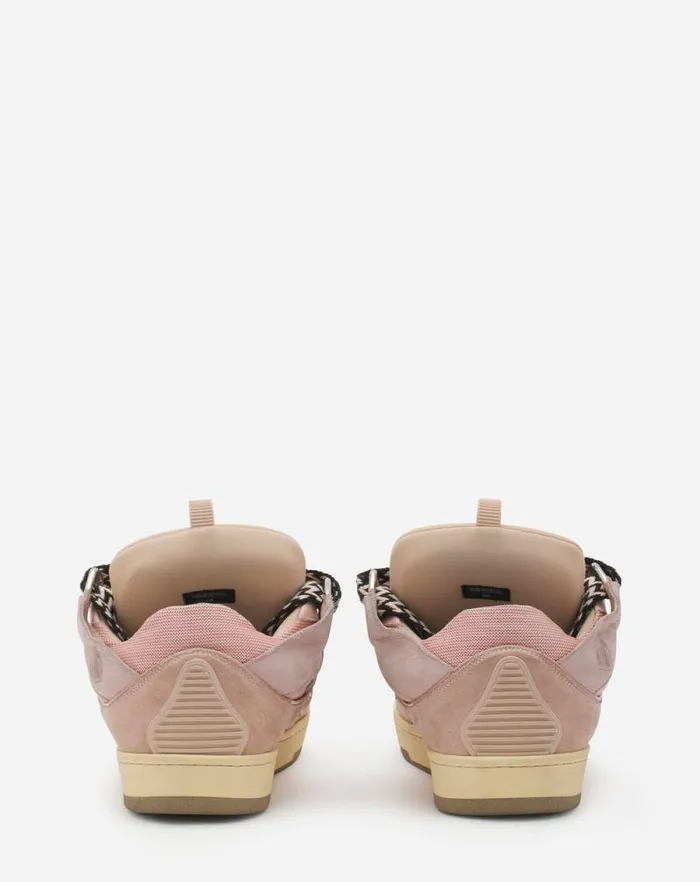 Women Lanvin Sneakers Leather Curb Sneakers Pale Pink Women Lanvin Sneakers Leather Curb Sneakers Pale Pink