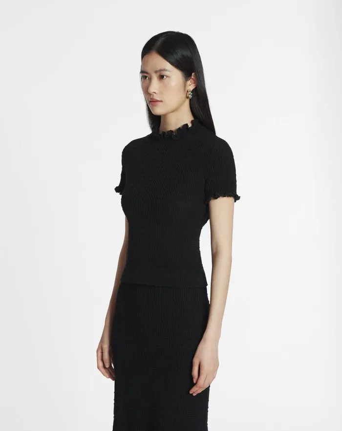 Women Lanvin Tops Cotton Top Black Women Lanvin Tops Cotton Top Black