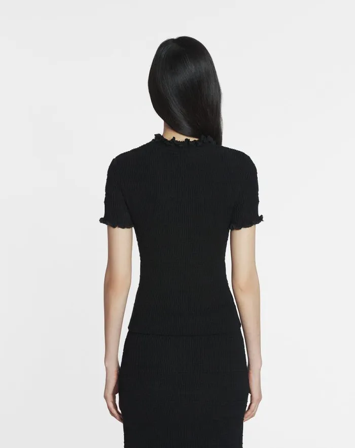 Women Lanvin Tops Cotton Top Black Women Lanvin Tops Cotton Top Black