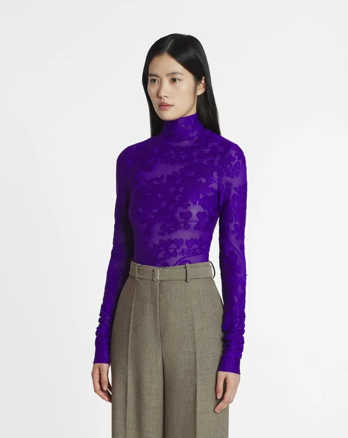 Women Lanvin Tops Jacquard Top Anemone Women Lanvin Tops Jacquard Top Anemone