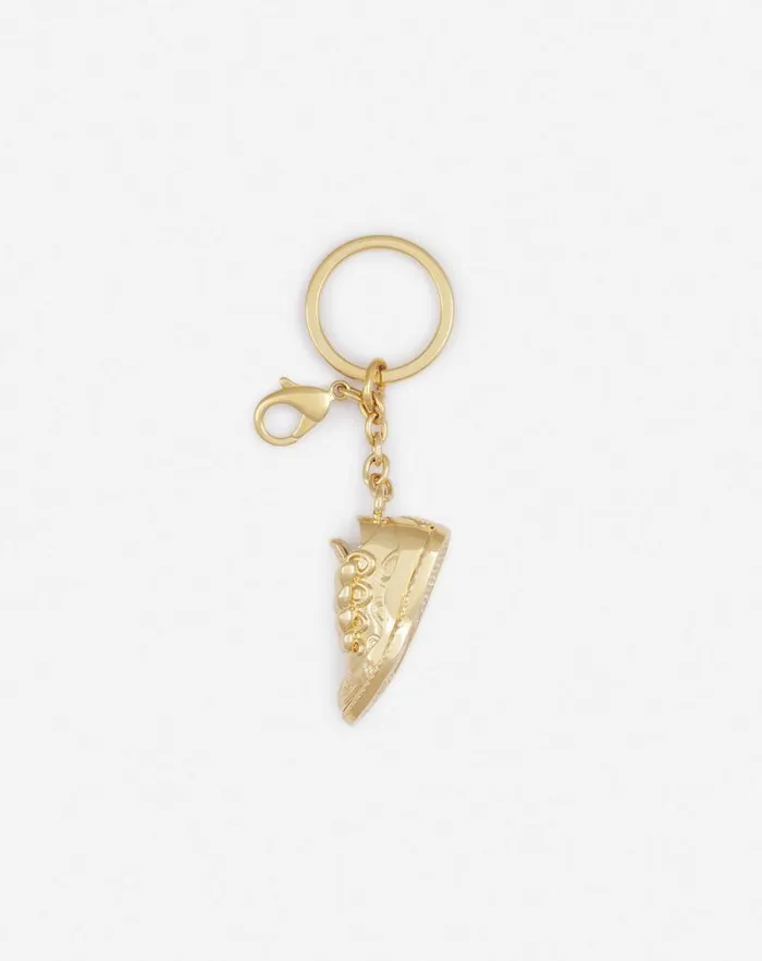 Women Lanvin Wallets and Small Leather Goods Curb Sneakers Brass Key Ring Gold