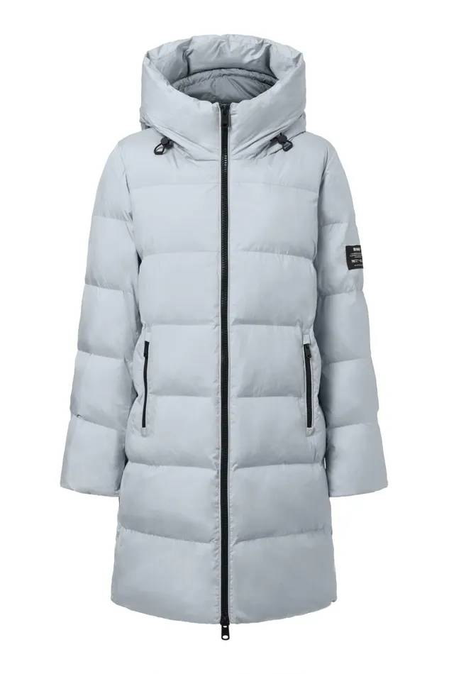 Women Light Blue Manlie Coat Ecoalf Coats And Jackets