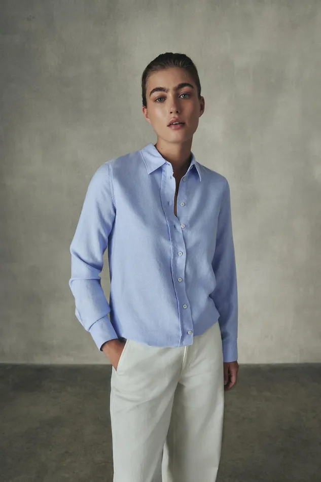Women Light Blue Trima Shirt Ecoalf Shirts