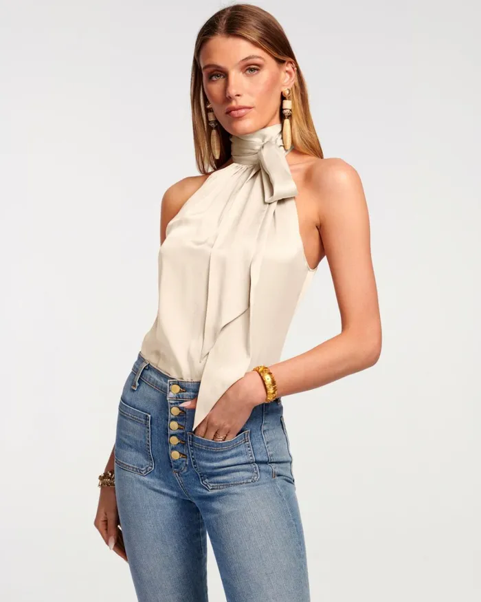 Women Lori High Neck Tank Top Navy Ramy Brook Tops Women Lori High Neck Tank Top Navy Ramy Brook Tops