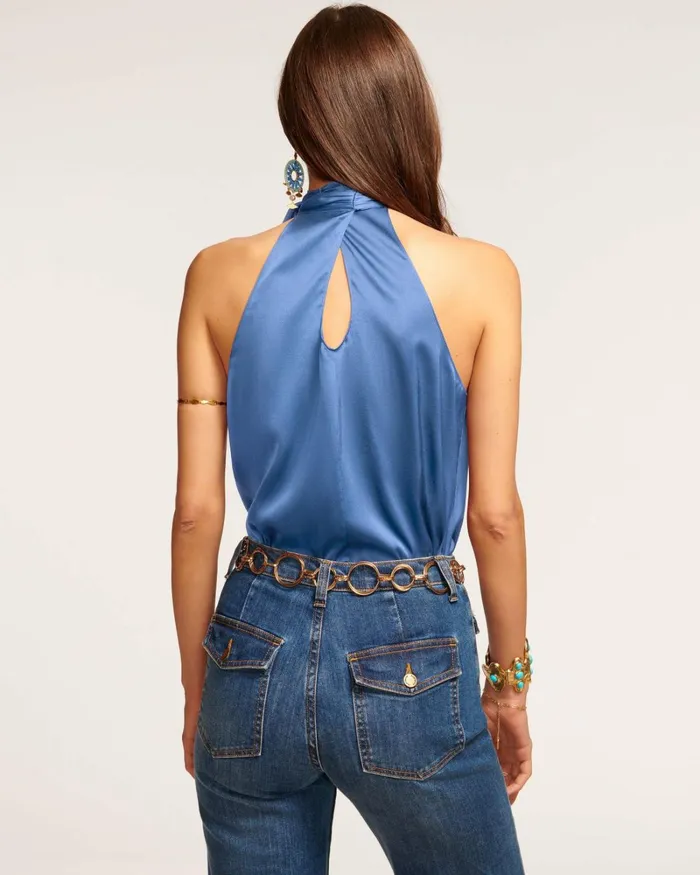 Women Lori High Neck Tank Top Navy Ramy Brook Tops Women Lori High Neck Tank Top Navy Ramy Brook Tops