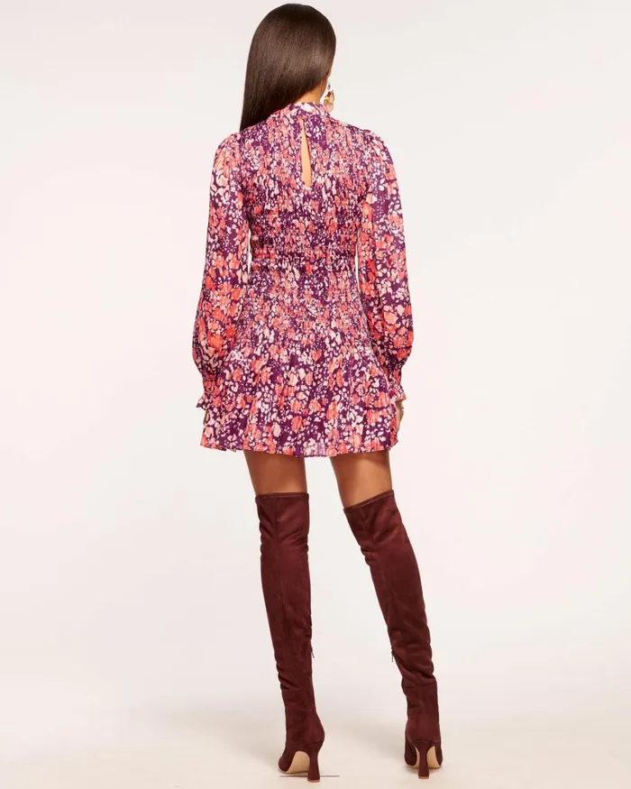 Women Lucia Smocked Mini Dress Spruce Dot Ramy Brook Dresses Women Lucia Smocked Mini Dress Spruce Dot Ramy Brook Dresses