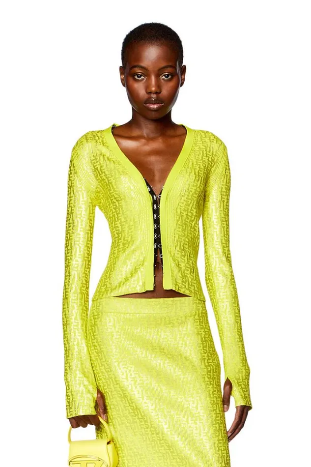 Women MGria Yellow Diesel Knitwear Women MGria Yellow Diesel Knitwear