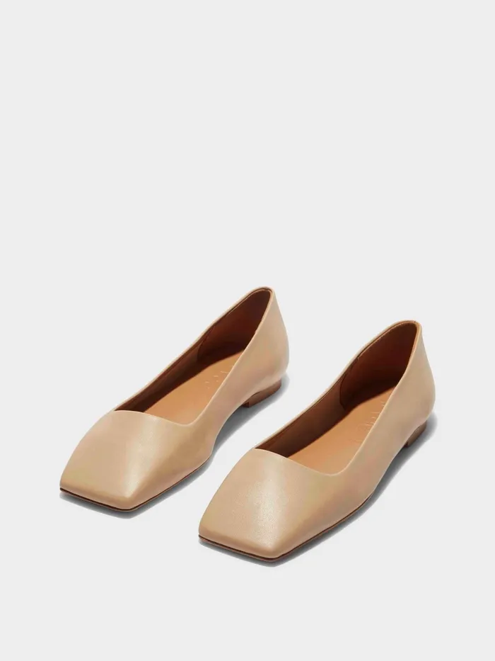 Women Matti Nappa Leather Ballet Flats Aeyde Flats