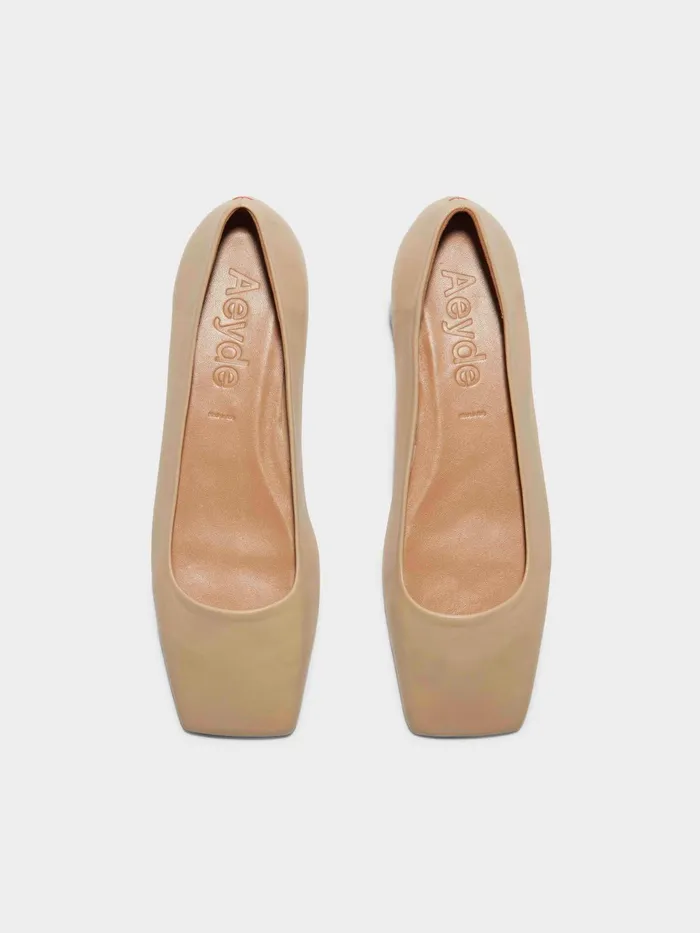 Women Matti Nappa Leather Ballet Flats Aeyde Flats