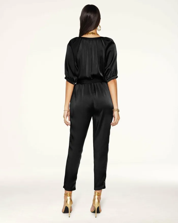 Women Maverick Puff Sleeve Jumpsuit Black Ramy Brook Dresses Women Maverick Puff Sleeve Jumpsuit Black Ramy Brook Dresses