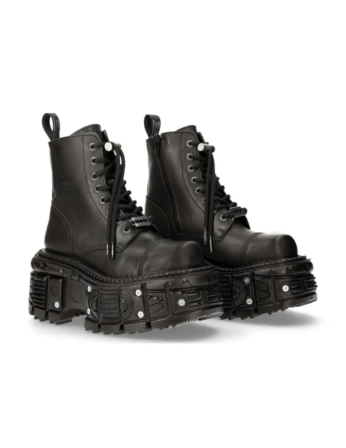 WomenMen Ankle Boot Imperfect With Laces MMili083cctC8 New Rock Boots
