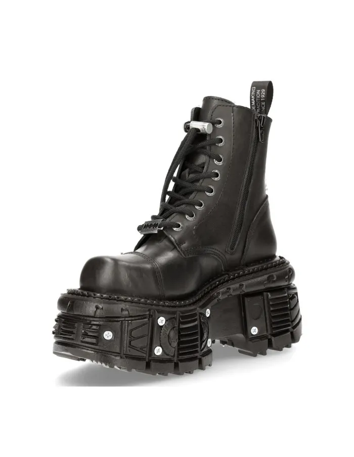 WomenMen Ankle Boot Imperfect With Laces MMili083cctC8 New Rock Boots WomenMen Ankle Boot Imperfect With Laces MMili083cctC8 New Rock Boots