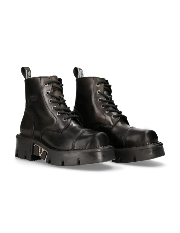 WomenMen Ankle Boot Metallic MMili210nC1 New Rock Boots