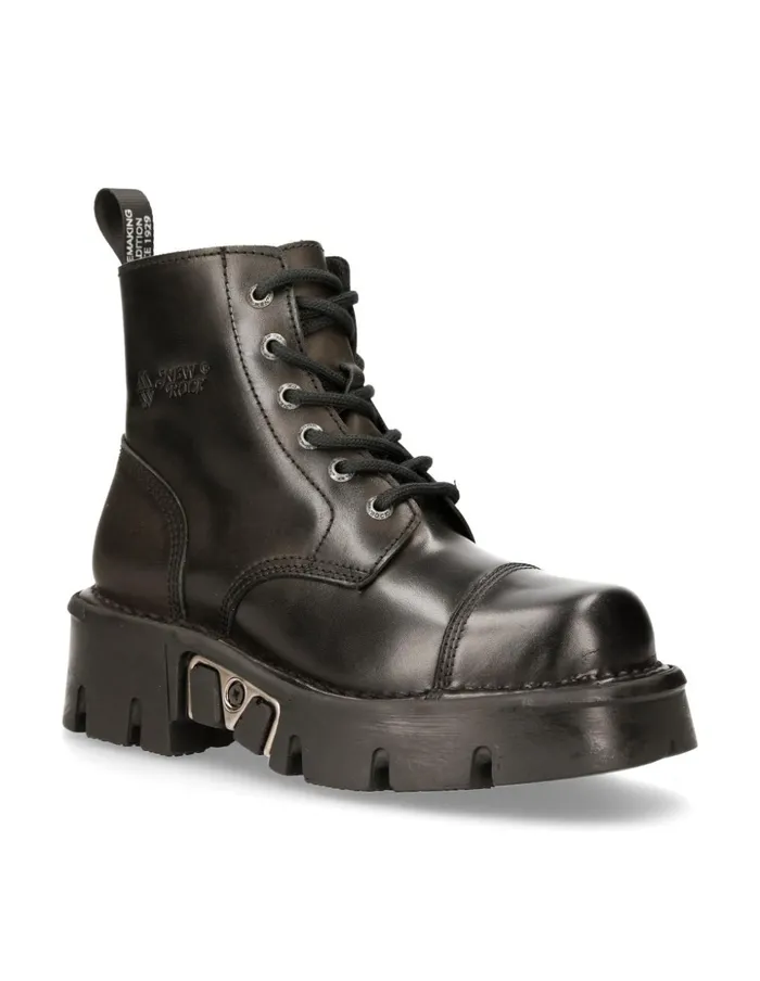 WomenMen Ankle Boot Metallic MMili210nC1 New Rock Boots WomenMen Ankle Boot Metallic MMili210nC1 New Rock Boots