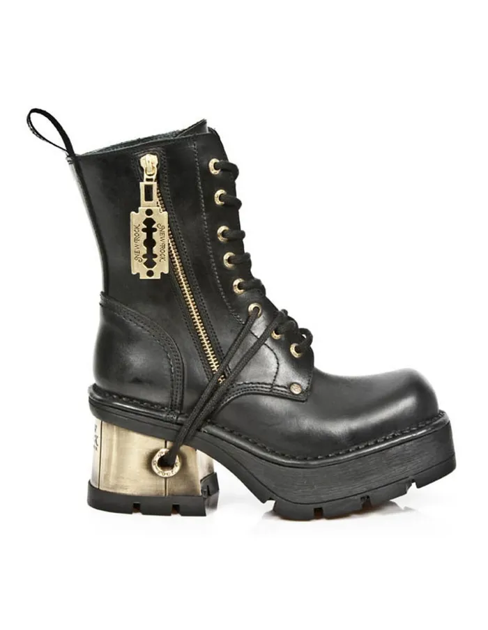 WomenMen Boot Metallic M1045C2 New Rock Boots