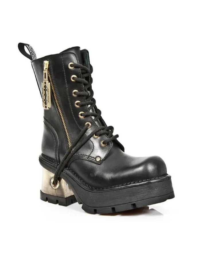 WomenMen Boot Metallic M1045C2 New Rock Boots WomenMen Boot Metallic M1045C2 New Rock Boots