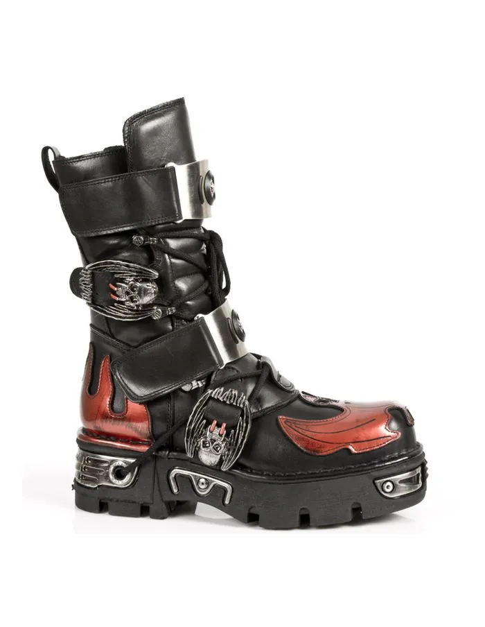WomenMen Boot Metallic M195S1 New Rock Boots