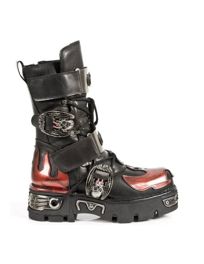 WomenMen Boot Metallic M195S1 New Rock Boots WomenMen Boot Metallic M195S1 New Rock Boots