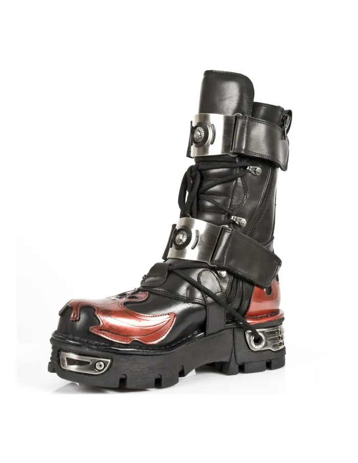 WomenMen Boot Metallic M195S1 New Rock Boots WomenMen Boot Metallic M195S1 New Rock Boots