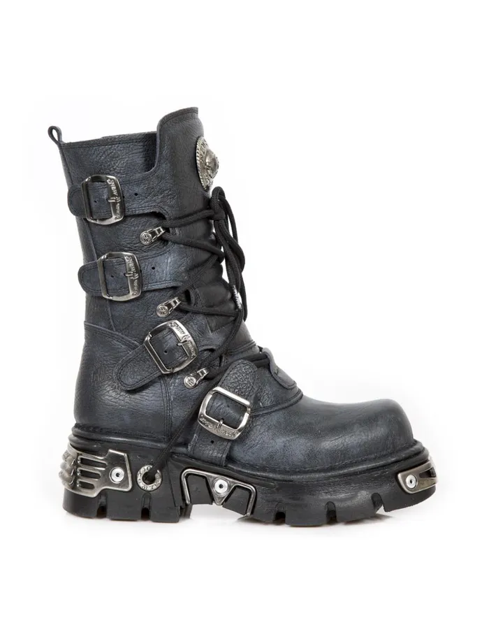 WomenMen Boot Metallic M373czC88 New Rock Boots
