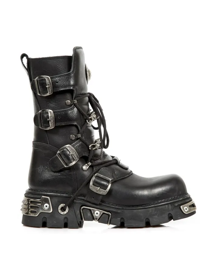 WomenMen Boot Metallic M393C1 New Rock Boots