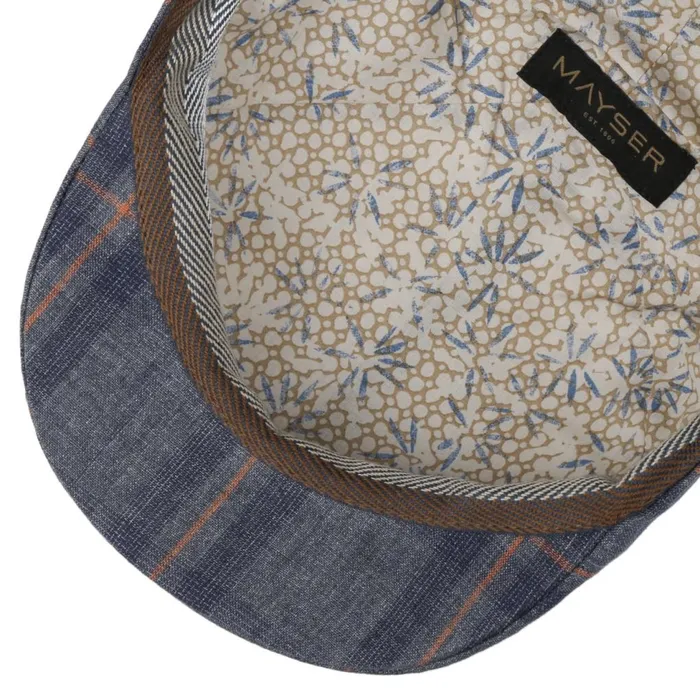 WomenMen Flat Caps Mayser Paddy Kampen Linen Flat Cap Dark Blue WomenMen Flat Caps Mayser Paddy Kampen Linen Flat Cap Dark Blue