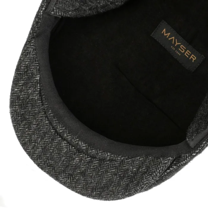 WomenMen Flat Caps Mayser Sidney Plus Amaro Flatcap Black WomenMen Flat Caps Mayser Sidney Plus Amaro Flatcap Black