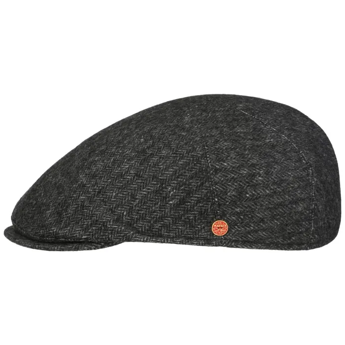 WomenMen Flat Caps Mayser Sidney Plus Amaro Flatcap Black WomenMen Flat Caps Mayser Sidney Plus Amaro Flatcap Black