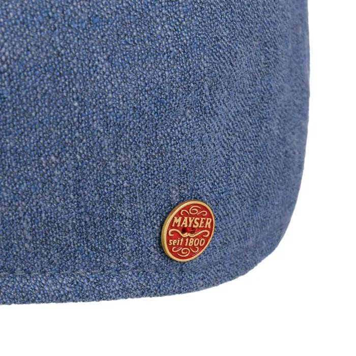 WomenMen Flat Caps Mayser Wallace Linen Flat Cap Blue WomenMen Flat Caps Mayser Wallace Linen Flat Cap Blue