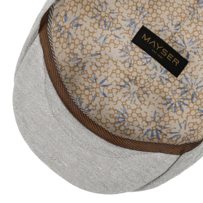 WomenMen Flat Caps Mayser Wallace Linen Flat Cap Blue WomenMen Flat Caps Mayser Wallace Linen Flat Cap Blue