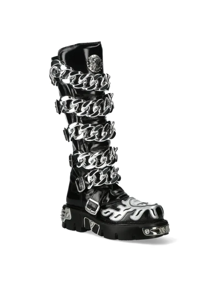 WomenMen MMet033C1 New Rock High Boots WomenMen MMet033C1 New Rock High Boots