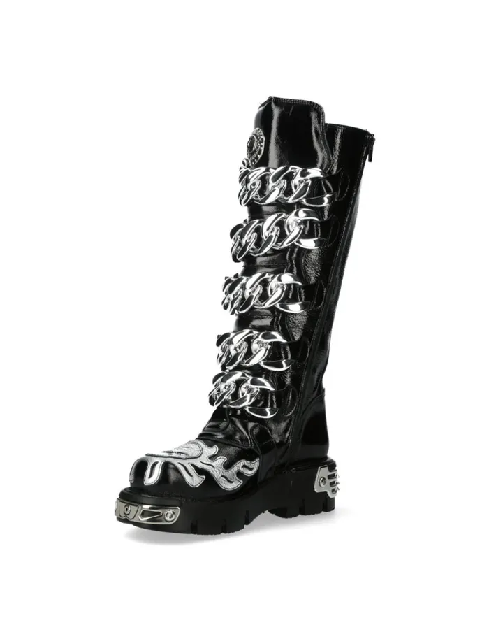 WomenMen MMet033C1 New Rock High Boots WomenMen MMet033C1 New Rock High Boots