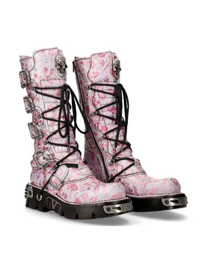 WomenMen Metallic M402C12 New Rock Boots
