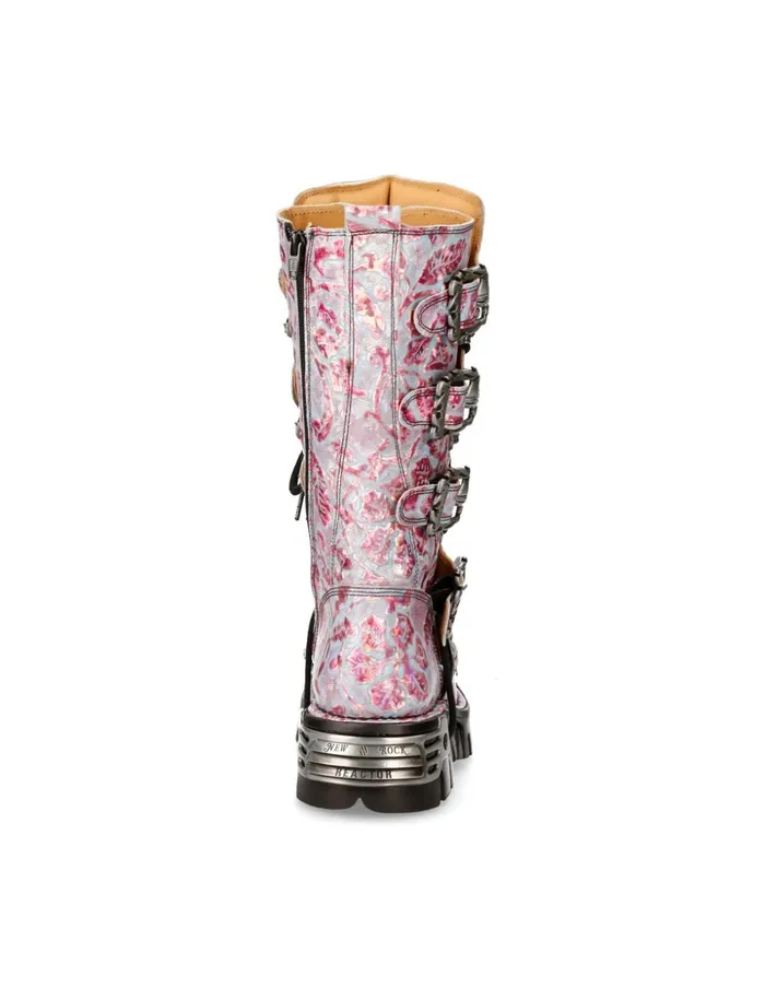 WomenMen Metallic M402C12 New Rock Boots WomenMen Metallic M402C12 New Rock Boots