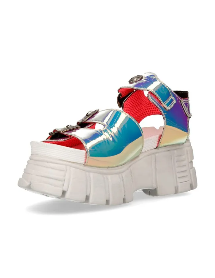 WomenMen Metallic MBios101C10 New Rock Sandals WomenMen Metallic MBios101C10 New Rock Sandals