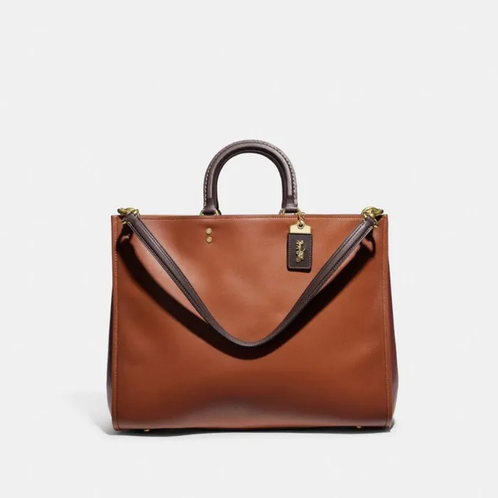 WomenMen Satchels and Top Handles Coach Rogue 39 In Colorblock Brass1941 Saddle Multi
