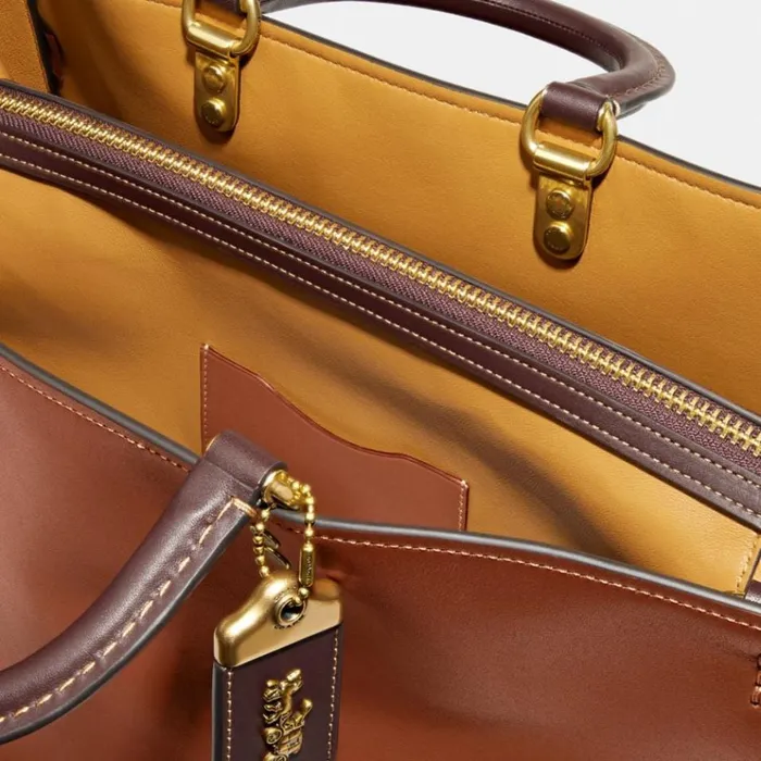 WomenMen Satchels and Top Handles Coach Rogue 39 In Colorblock Brass1941 Saddle Multi WomenMen Satchels and Top Handles Coach Rogue 39 In Colorblock Brass1941 Saddle Multi
