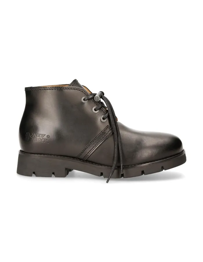 WomenMen Shoe Black Ranger With Laces MRanger042S1 New Rock Booties WomenMen Shoe Black Ranger With Laces MRanger042S1 New Rock Booties