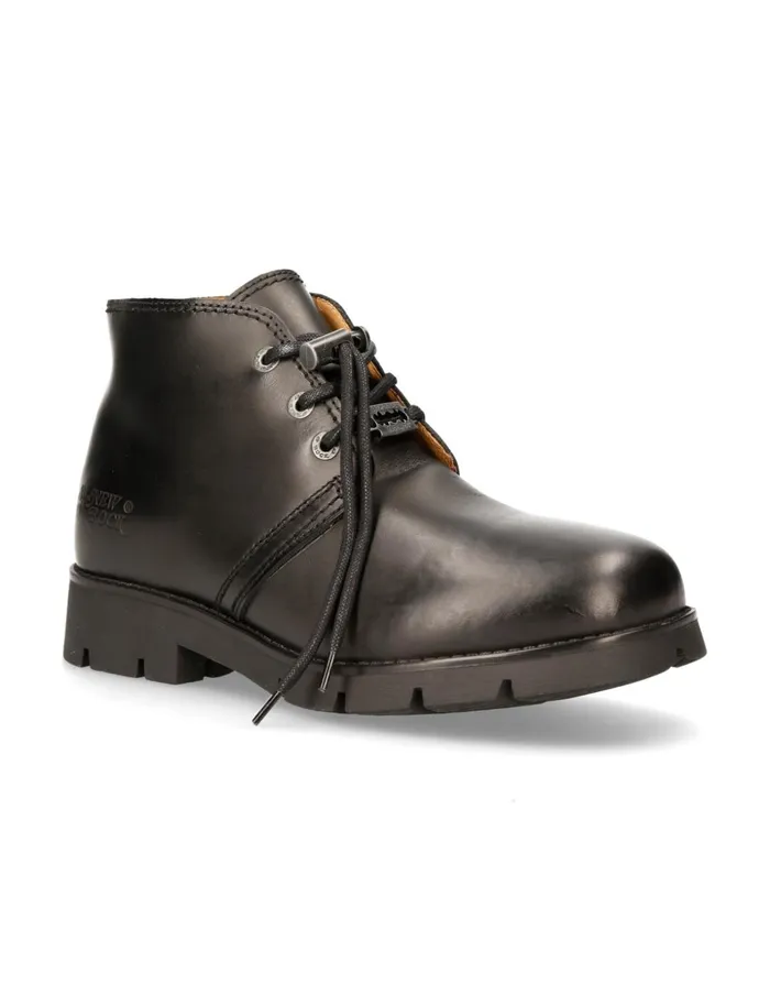 WomenMen Shoe Black Ranger With Laces MRanger042S1 New Rock Booties WomenMen Shoe Black Ranger With Laces MRanger042S1 New Rock Booties