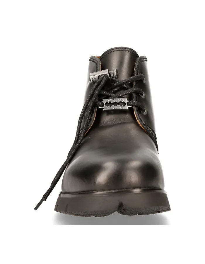 WomenMen Shoe Black Ranger With Laces MRanger042S1 New Rock Booties WomenMen Shoe Black Ranger With Laces MRanger042S1 New Rock Booties