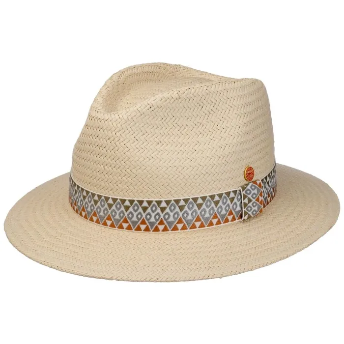 WomenMen Straw Hats Mayser Mathis Colour Band Straw Hat Nature