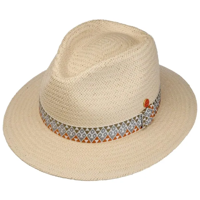 WomenMen Straw Hats Mayser Mathis Colour Band Straw Hat Nature WomenMen Straw Hats Mayser Mathis Colour Band Straw Hat Nature