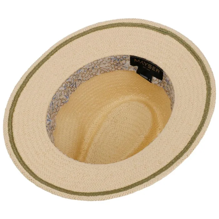 WomenMen Straw Hats Mayser Mathis Colour Band Straw Hat Nature WomenMen Straw Hats Mayser Mathis Colour Band Straw Hat Nature